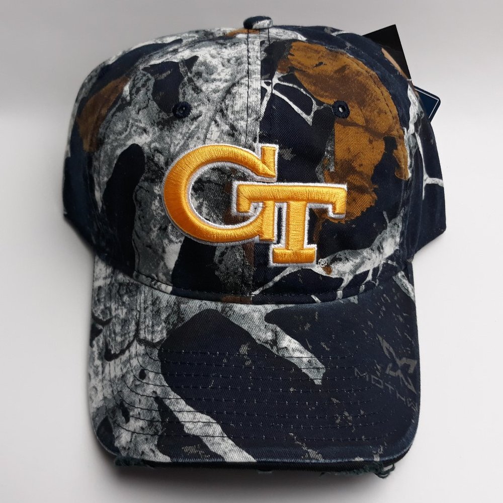 Georgia Tech Buzz Yellow Jackets Distressed Cap